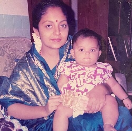 ahaana krishna childhood photo