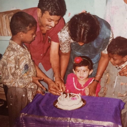 anitha sampath childhood photo