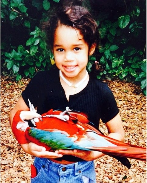 laura harrier childhood pic