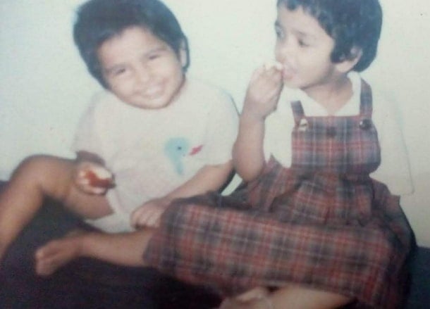 ramya pandian childhood photo