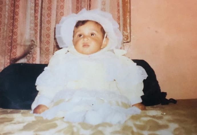shefali bagga childhood photo